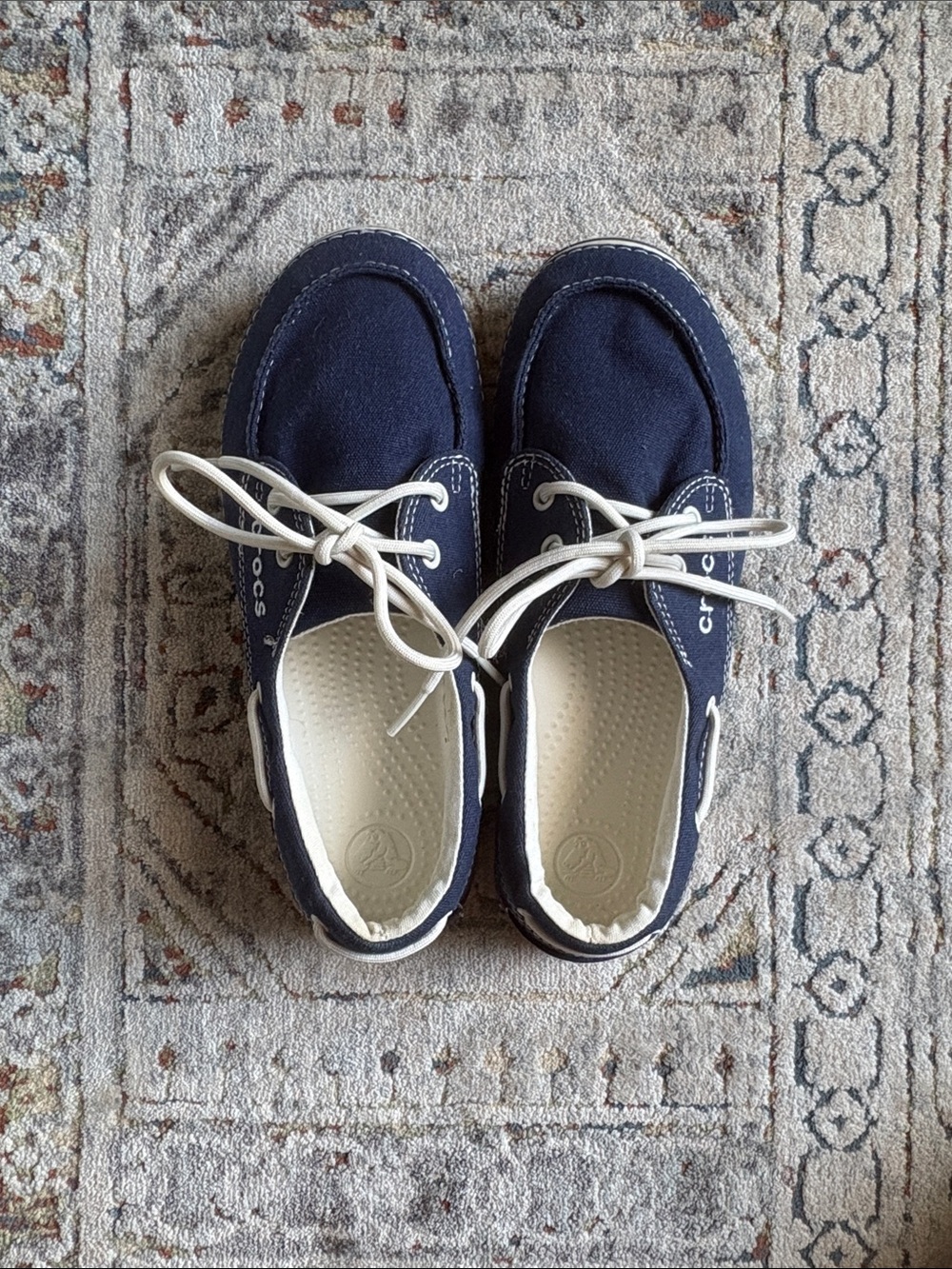 Crocs hover lace up boat shoes